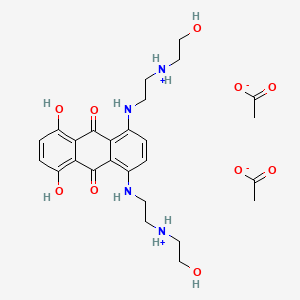 molecular formula C26H36N4O10 B1201408 Dhaq diacetate CAS No. 70711-41-0