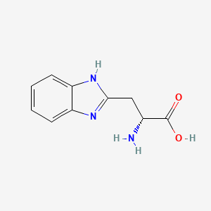 molecular formula C10H11N3O2 B1201422 3-(2-Benzimidazolyl)alanine CAS No. 81440-45-1