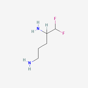molecular formula C5H12F2N2 B1201427 5,5-Difluoropentane-1,4-diamine CAS No. 86120-58-3
