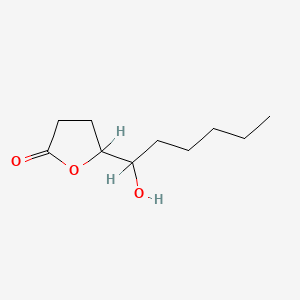 molecular formula C10H18O3 B1201430 5-(1-Hydroxyhexyl)oxolan-2-one CAS No. 87877-77-8