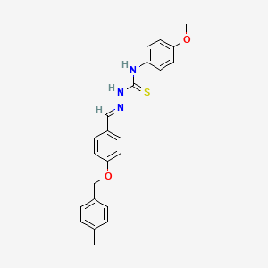 molecular formula C23H23N3O2S B12014395 4-((4-Methylbenzyl)oxy)benzaldehyde N-(4-methoxyphenyl)thiosemicarbazone CAS No. 765297-49-2