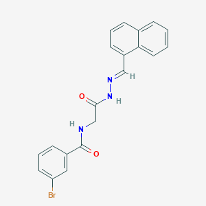 molecular formula C20H16BrN3O2 B12014670 3-Bromo-N-(2-(2-(1-naphthylmethylene)hydrazino)-2-oxoethyl)benzamide CAS No. 769142-75-8