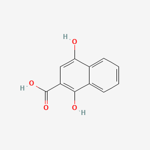 molecular formula C11H8O4 B1201469 1,4-二羟基-2-萘甲酸 CAS No. 31519-22-9