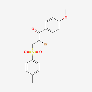 2-Bromo-1-(4-methoxyphenyl)-3-[(4-methylphenyl)sulfonyl]-1-propanone