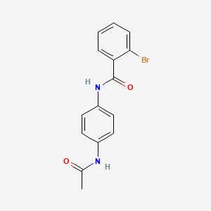 molecular formula C15H13BrN2O2 B1201479 N-(4-acetamidophenyl)-2-bromobenzamide 