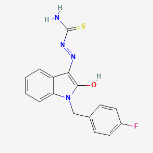 [[1-[(4-Fluorophenyl)methyl]-2-oxo-3-indolylidene]amino]thiourea