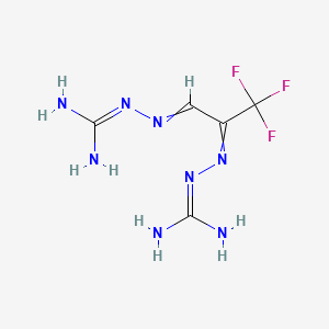 2-[[3-(Diaminomethylidenehydrazinylidene)-1,1,1-trifluoropropan-2-ylidene]amino]guanidine