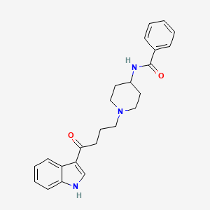 4-Benzamido-1-(4-(indol-3-yl)-4-oxobutyl)piperidine