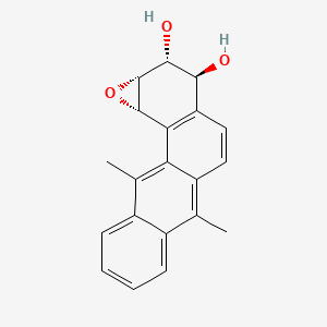 (1aalpha,2beta,3alpha,11calpha)-1a,2,3,11c-Tetrahydro-6,11-dimethylbenzo[6,7]phenanthro[3,4-b]oxirene-2,3-diol