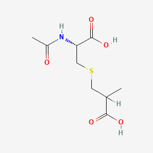 molecular formula C9H15NO5S B1201498 N-Acetyl-S-(2-carboxypropyl)cysteine CAS No. 73614-35-4