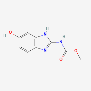 molecular formula C9H9N3O3 B1201507 Methyl 5-hydroxy-2-benzimidazole carbamate CAS No. 22769-68-2