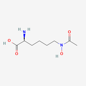 molecular formula C8H16N2O4 B1201508 N(6)-acetyl-N(6)-hydroxy-L-lysine CAS No. 88492-29-9