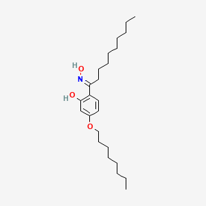 molecular formula C24H41NO3 B12015095 2-[(E)-N-hydroxy-C-nonylcarbonimidoyl]-5-octoxyphenol 
