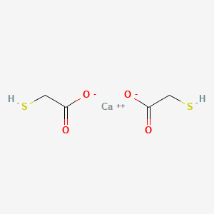 molecular formula C4H6CaO4S2 B1201523 Acetic acid, mercapto-, calcium salt (2:1) CAS No. 814-71-1