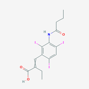 molecular formula C15H16I3NO3 B1201525 Unii-IX9vvf69JR 