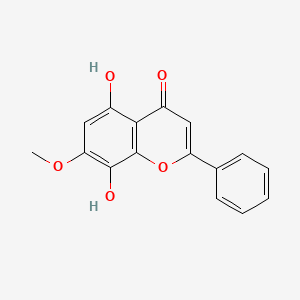 molecular formula C16H12O5 B1201529 5,8-Dihydroxy-7-methoxyflavone CAS No. 4431-47-4