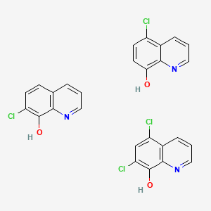 molecular formula C27H17Cl4N3O3 B1201534 Halquinols CAS No. 8067-69-4