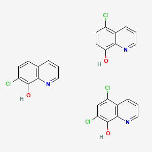 molecular formula C27H17Cl4N3O3 B1201534 Halquinol CAS No. 8067-69-4
