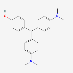 molecular formula C23H26N2O B1201537 4-{双[4-(二甲氨基)苯基]甲基}苯酚 CAS No. 652-46-0