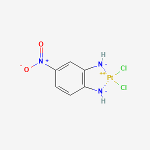 (2-Azanidyl-4-nitrophenyl)azanide;dichloroplatinum(2+)