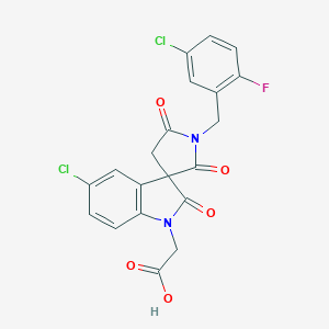 molecular formula C20H13Cl2FN2O5 B120155 CAY10595 CAS No. 916047-16-0