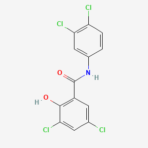 molecular formula C13H7Cl4NO2 B1201565 3,3',4',5-Tetrachlorosalicylanilide CAS No. 1154-59-2
