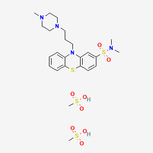molecular formula C23H34N4O5S3 B1201582 Thioproperazine dimethanesulfonate CAS No. 2347-80-0
