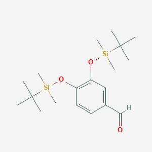 molecular formula C19H34O3Si2 B120159 3,4-Bis[(tert-butyldimethylsilyl)oxy]benzaldehyde CAS No. 99815-16-4