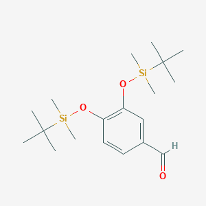 molecular formula C19H34O3Si2 B120159 3,4-Di(t-butyldimethylsiloxy)benzaldehyde CAS No. 99815-16-4