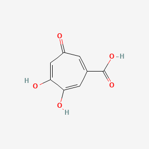 molecular formula C8H6O5 B1201593 Stipitatic acid CAS No. 4440-39-5