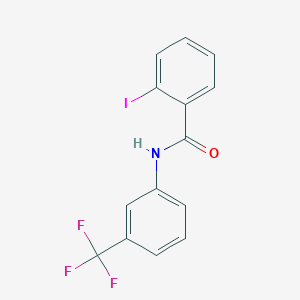 molecular formula C14H9F3INO B12016006 2-iodo-N-[3-(trifluoromethyl)phenyl]benzamide 