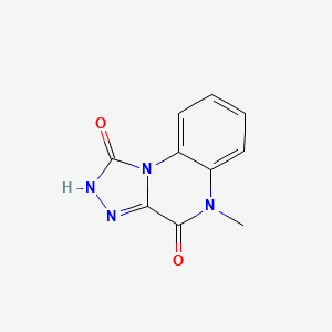 molecular formula C10H8N4O2 B1201603 5-Methyl-[1,2,4]triazolo[4,3-A]quinoxaline-1,4(2H,5H)-dione CAS No. 80708-30-1