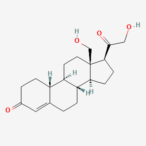 molecular formula C20H28O4 B1201613 18-Hydroxy-19-nordeoxycorticosterone CAS No. 88542-91-0