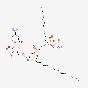 molecular formula C44H81N3O15P2 B1201614 Cytidine 5'-diphospho-1,2-dipalmitoylglycerol CAS No. 88035-46-5