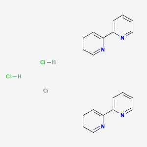 molecular formula C20H18Cl2CrN4 B1201616 Dichlorobis(2,2'-bipyridyl)chromium(III) CAS No. 26154-79-0