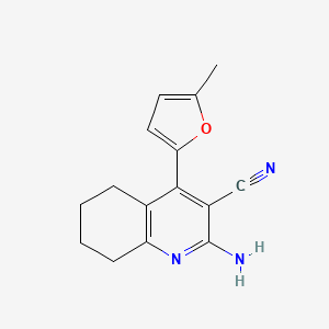 2-Amino-4-(5-methylfuran-2-yl)-5,6,7,8-tetrahydroquinoline-3-carbonitrile