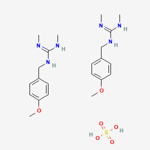 molecular formula C22H36N6O6S B1201637 Meobentine sulfate CAS No. 58503-79-0
