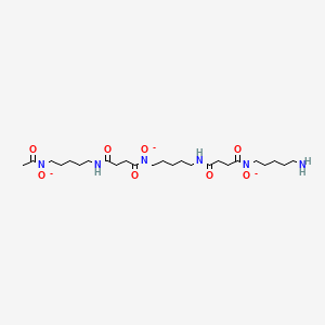 molecular formula C25H45N6O8-3 B1201649 desferrioxamine B(3-) 