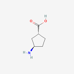 molecular formula C6H11NO2 B1201650 (1R,3R)-3-Aminocyclopentanecarboxylic acid CAS No. 57376-72-4