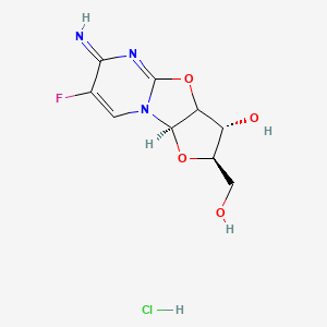 molecular formula C9H11ClFN3O4 B1201652 Flurocitabine hydrochloride CAS No. 40505-45-1