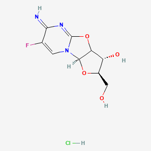 molecular formula C9H11ClFN3O4 B1201652 Cyclo FC CAS No. 40505-45-1