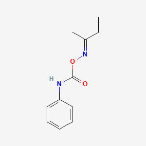 molecular formula C11H14N2O2 B12016578 2-Butanone, O-(phenylcarbamoyl)oxime CAS No. 2911-46-8