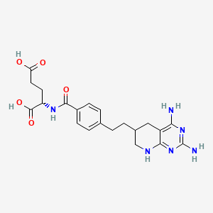 (2S)-2-[[4-[2-(2,4-diamino-5,6,7,8-tetrahydropyrido[2,3-d]pyrimidin-6-yl)ethyl]benzoyl]amino]pentanedioic acid