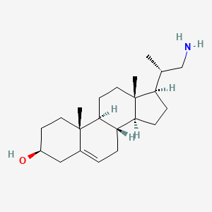 molecular formula C22H37NO B1201668 21-Amino-20-methyl-pregn-5-en-3-ol CAS No. 78949-97-0