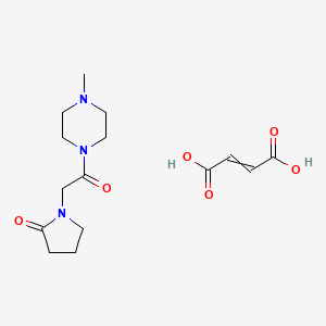But-2-enedioic acid;1-[2-(4-methylpiperazin-1-yl)-2-oxoethyl]pyrrolidin-2-one