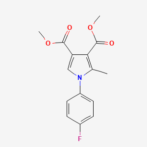 molecular formula C15H14FNO4 B12016891 Dimethyl 1-(4-fluorophenyl)-2-methyl-1H-pyrrole-3,4-dicarboxylate 