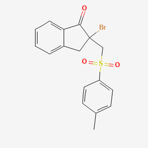 2-Bromo-2-(((4-methylphenyl)sulfonyl)methyl)-1-indanone