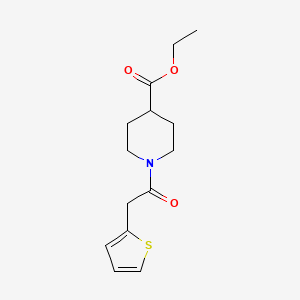 1-(1-Oxo-2-thiophen-2-ylethyl)-4-piperidinecarboxylic acid ethyl ester