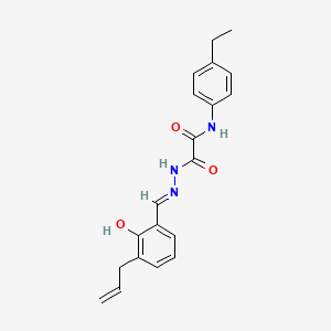 molecular formula C20H21N3O3 B12016987 2-(2-(3-Allyl-2-hydroxybenzylidene)hydrazino)-N-(4-ethylphenyl)-2-oxoacetamide CAS No. 769143-39-7