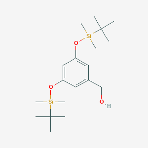 molecular formula C19H36O3Si2 B120170 3,5-Bis[[(tert-Butyl)dimethylsilyl]oxy]benzenemethanol CAS No. 103929-84-6